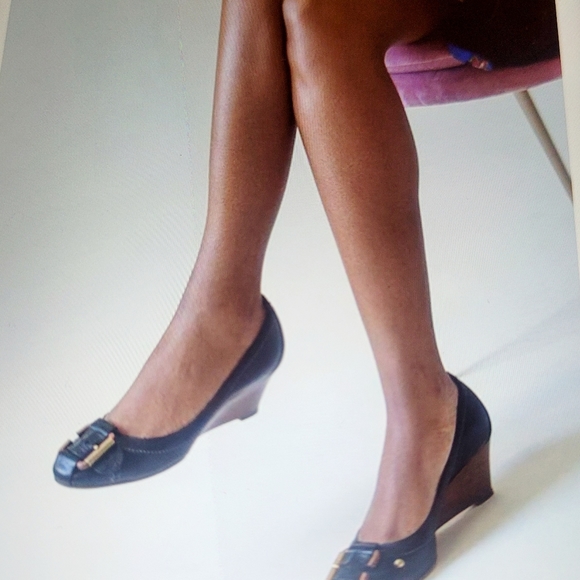 Chloe black wedge shoes vintage. Size 7.5 - Picture 2 of 12